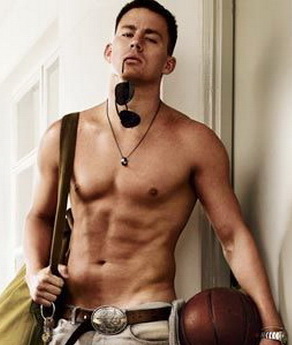 Channing Tatum shirtless GQ