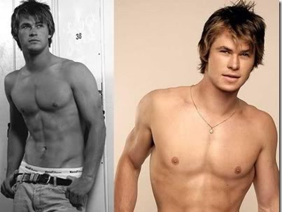 Chris Hemsworth shirtless