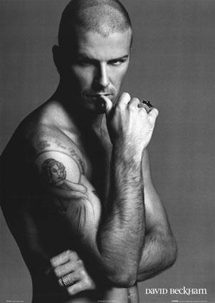 david backham tattoos2 shirtless