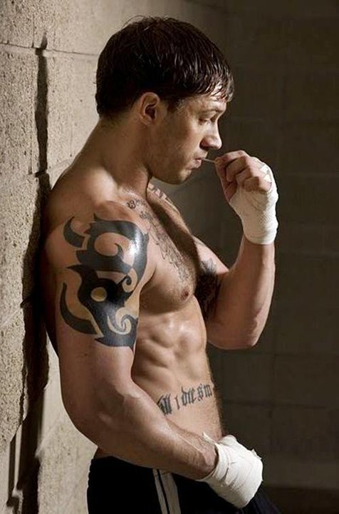Tom Hardy workout body